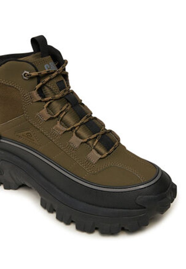 CAT Footwear Sneakersy Intruder Galosh 2.0 Wp P111622 Zielony. Kolor: zielony. Materiał: skóra