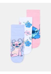 Sinsay - Prążkowane skarpetki 3 pack - wielobarwny. Materiał: prążkowany #1