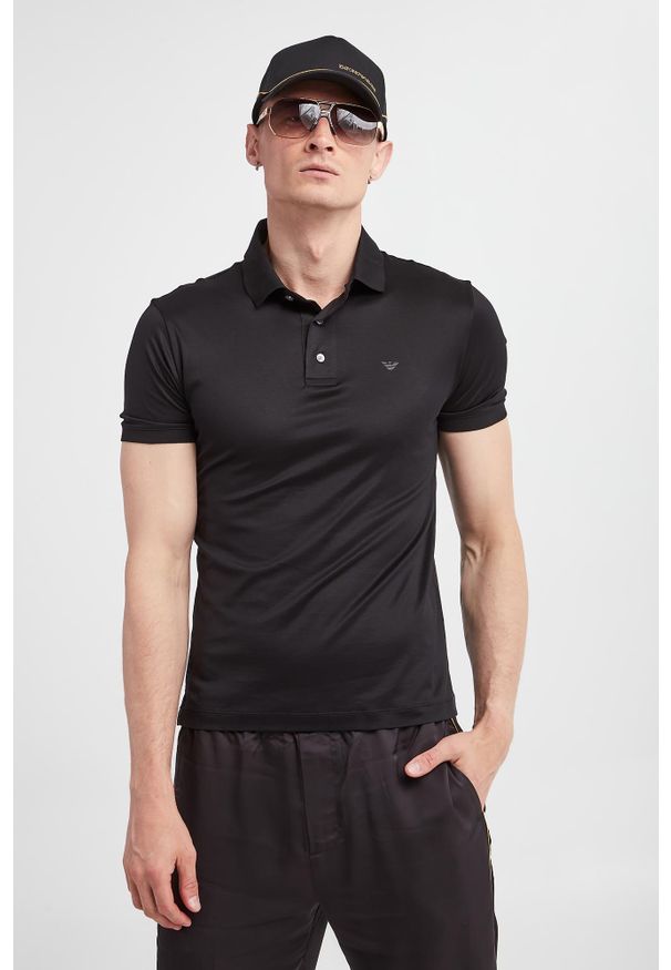 Emporio Armani - Polo męskie EMPORIO ARMANI. Typ kołnierza: polo