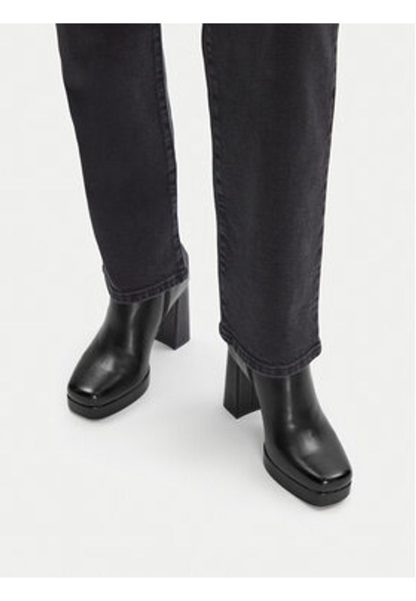 Jenny - JENNY Botki CEO-HY7617-1 Czarny. Kolor: czarny. Materiał: syntetyk, materiał