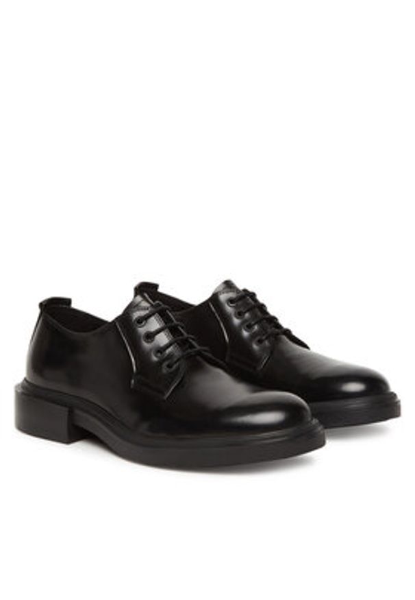 Calvin Klein Półbuty Postman Derby HM0HM01838 Czarny. Kolor: czarny. Materiał: skóra