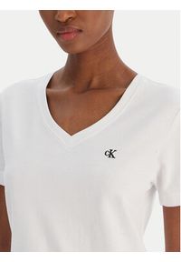 Calvin Klein Jeans T-Shirt Ss Monogram Vnk LV047B205G Biały Regular Fit. Kolor: biały. Materiał: bawełna #5