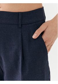 Weekend Max Mara Spodnie materiałowe Freccia 2351361133 Granatowy Slim Fit. Kolor: niebieski. Materiał: wełna, materiał