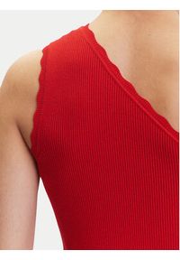 JDY Top Nanna 15351420 Czerwony Slim Fit. Kolor: czerwony. Materiał: wiskoza #5