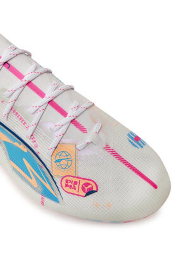 Puma Buty do piłki nożnej ULTRA 5 ULTIMATE VOL. UP FG 108063 01 Biały. Kolor: biały. Materiał: mesh, materiał