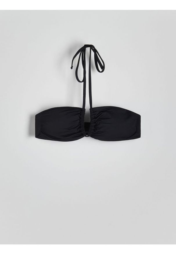 Reserved - Góra od bikini - czarny. Kolor: czarny. Materiał: materiał. Wzór: gładki