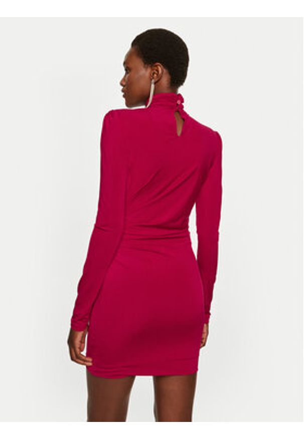 SIMONA CORSELLINI - Simona Corsellini Sukienka koktajlowa A24CEAB053 Czerwony Slim Fit. Kolor: czerwony. Materiał: syntetyk. Styl: wizytowy