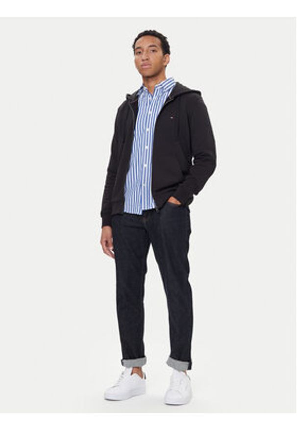 TOMMY HILFIGER - Tommy Hilfiger Bluza Essential MW0MW37239 Czarny Regular Fit. Kolor: czarny. Materiał: bawełna