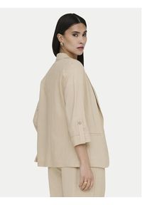 only - ONLY Marynarka Goa 15363727 Beżowy Regular Fit. Kolor: beżowy. Materiał: len #2