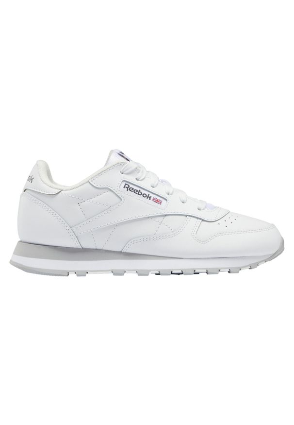 Buty do chodzenia dla dzieci Reebok Classic Leather. Okazja: na co dzień. Zapięcie: sznurówki. Kolor: wielokolorowy. Materiał: skóra, syntetyk, materiał, tkanina. Szerokość cholewki: normalna. Model: Reebok Classic. Sport: turystyka piesza