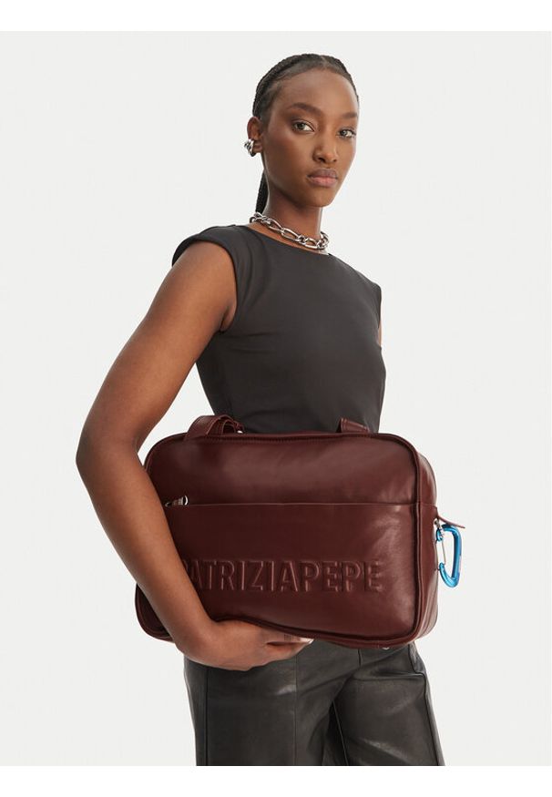Patrizia Pepe Torebka 2B0125/L113F-B861 Brązowy. Kolor: brązowy. Materiał: skórzane