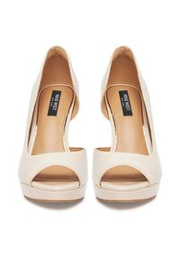 Nine West Szpilki WFA2733-1A Beżowy. Kolor: beżowy. Materiał: materiał. Obcas: na szpilce #7