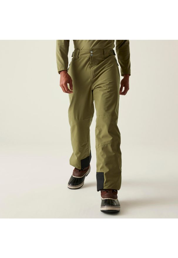 DARE 2B - Achieve II Męskie spodnie narciarskie. Kolor: zielony. Materiał: tkanina. Sezon: zima. Sport: narciarstwo