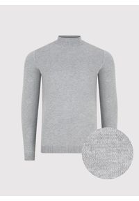 Pako Lorente - PAKO LORENTE – Szary półgolf męski. Okazja: na co dzień. Kolor: czarny, szary, beżowy. Materiał: poliester, wiskoza. Sezon: jesień. Styl: casual #2