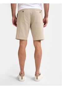 Petrol Industries Szorty materiałowe M-1050-SHO538 Beżowy Slim Fit. Kolor: beżowy. Materiał: bawełna #8
