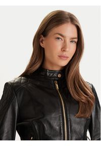 Marciano Guess Kurtka skórzana 6RGL09 7133A Czarny Regular Fit. Kolor: czarny. Materiał: skóra #3