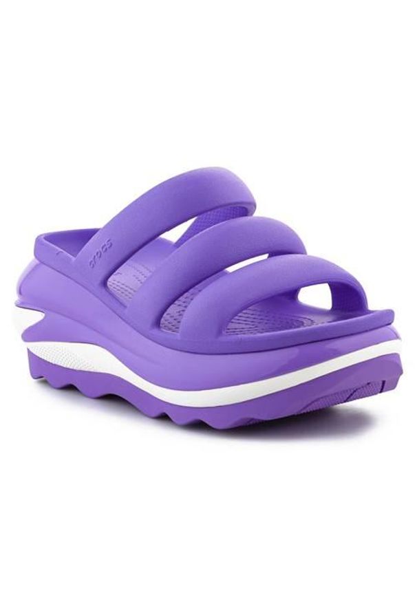 Klapki unisex Crocs Mega Crush Triple Strap. Kolor: niebieski. Materiał: syntetyk, materiał. Sezon: lato. Sport: turystyka piesza