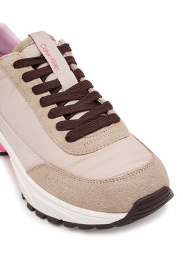 Calvin Klein Sneakersy Hike Runner Mg Nylon Mix YW0YW02075 Szary. Kolor: szary. Materiał: skóra, zamsz