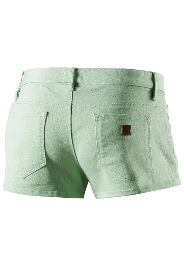 Spodenki turystyczne damskie Roxy Forever Colors. Kolor: zielony. Materiał: bawełna, elastan. Długość: krótkie. Sport: turystyka piesza