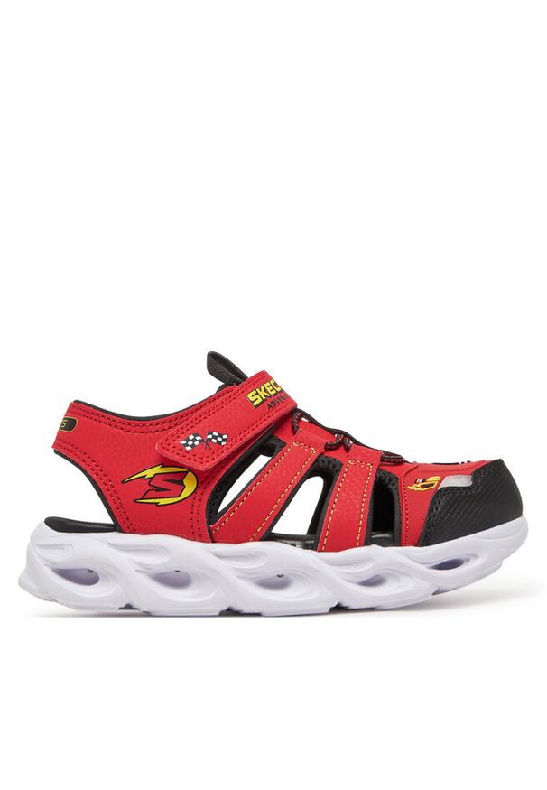 skechers - Sandały Skechers. Kolor: czerwony