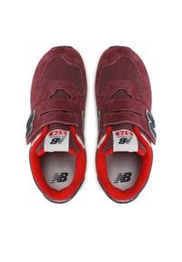 New Balance Sneakersy PV574NX1 Bordowy. Kolor: czerwony. Materiał: zamsz, skóra. Model: New Balance 574 #4
