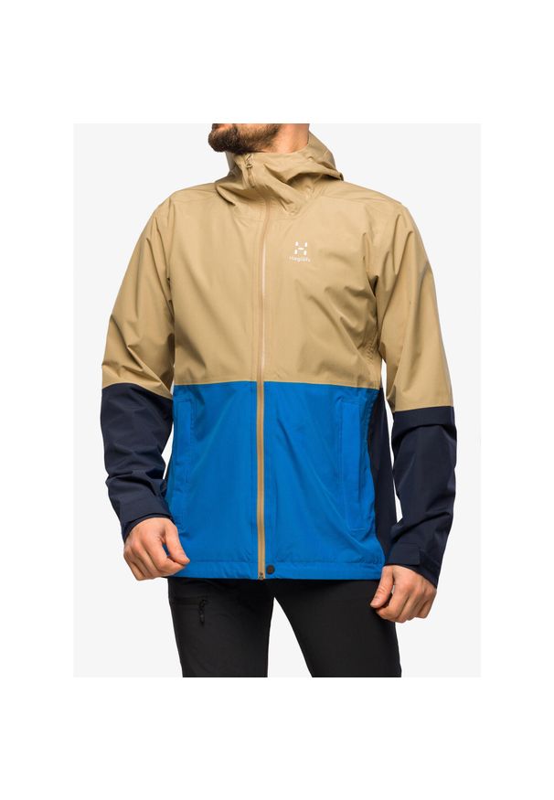 Haglöfs - Kurtka przeciwdeszczowa męska Haglofs Finch Proof Jacket. Kolor: beżowy