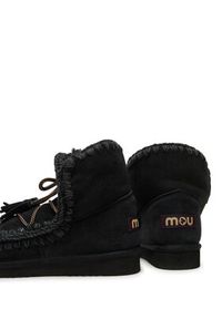 Mou Śniegowce Eskimo Scoubidoo Lace FW101124A Czarny. Kolor: czarny. Materiał: skóra #5