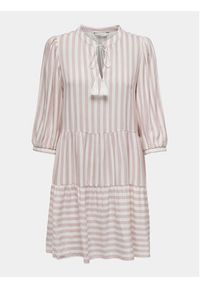 only - ONLY Sukienka letnia Kaya 15220521 Różowy Regular Fit. Kolor: różowy. Materiał: wiskoza. Sezon: lato