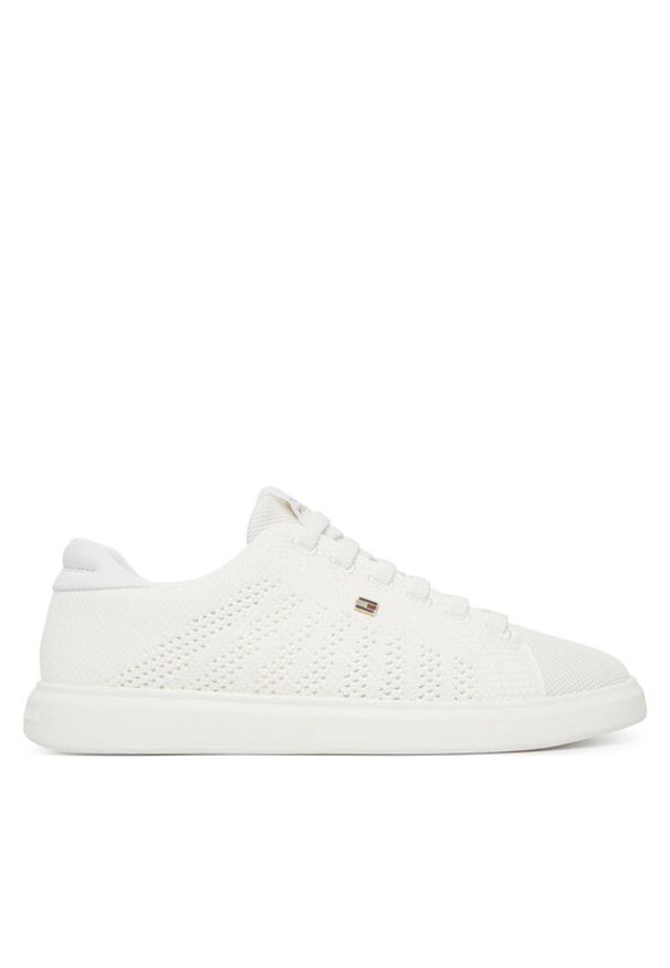 TOMMY HILFIGER - Tommy Hilfiger Sneakersy Th Icon Light Knit Sneaker FW0FW09401 Biały. Kolor: biały. Materiał: materiał