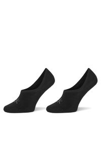 Calvin Klein Zestaw 2 par stopek damskich 701228801 Czarny. Kolor: czarny. Materiał: materiał, bawełna