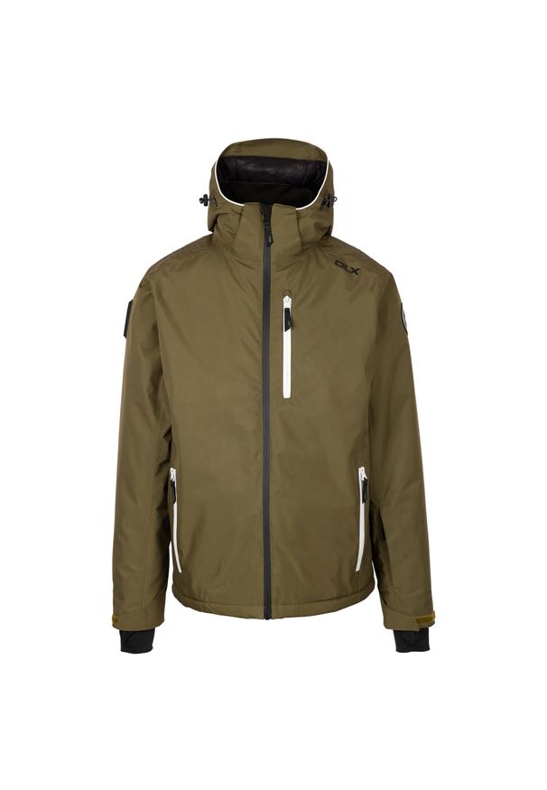 TRESPASS - Męska Kurtka Narciarska Graham DLX. Kolor: zielony. Sezon: zima. Sport: narciarstwo