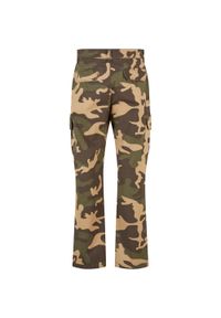 Urban Classics - Spodnie Cargo Męskie Camo Prosta Nogawka. Kolor: zielony, wielokolorowy, brązowy