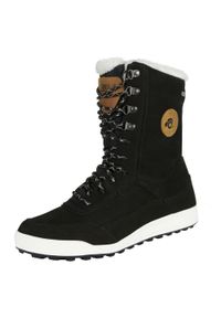 GUGGEN MOUNTAIN - Damskie futrzane buty zimowe z wełny jagnięcej. Kolor: czarny. Materiał: wełna, futro. Sezon: zima. Styl: sportowy, elegancki #1