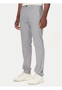 BOSS Chinosy 50547722 Szary Slim Fit. Kolor: szary. Materiał: syntetyk #1
