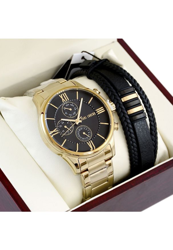 Zegarek Paul Lorens Zestaw męski zegarek Paul Lorens-SAVRES 11652B6-1D1 + bransoletka