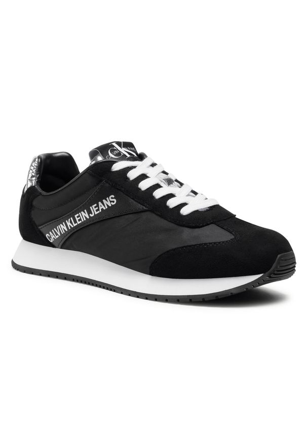 Sneakersy Calvin Klein Jeans Jerrold B4S0717 Black/Silver. Kolor: czarny. Materiał: materiał