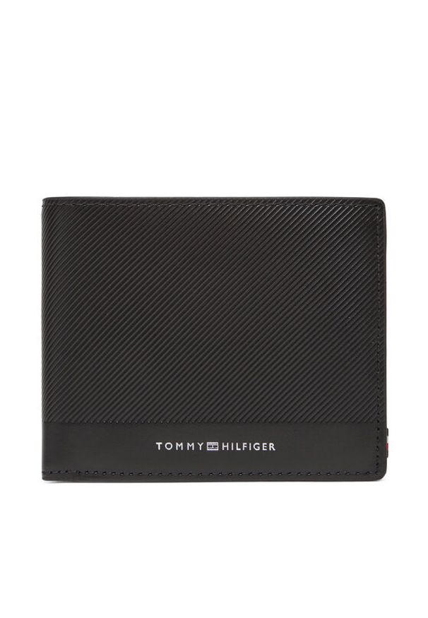 TOMMY HILFIGER - Tommy Hilfiger Duży Portfel Męski Th Foundation Cc And Coin AM0AM13508 Czarny. Kolor: czarny. Materiał: skóra