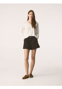 Reserved - Szorty z lyocellem - czarny. Kolor: czarny. Materiał: bawełna #1
