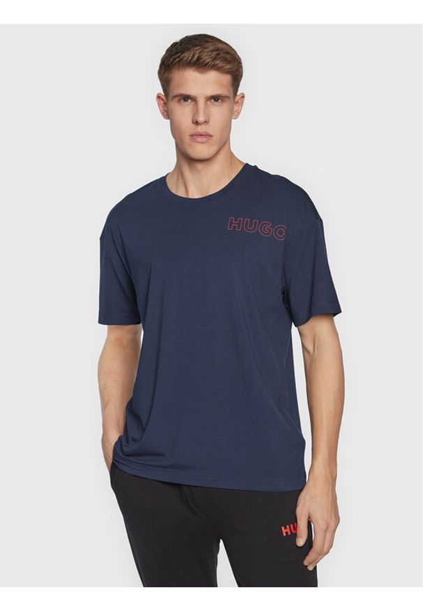 Hugo T-Shirt Unite 50478916 Granatowy Regular Fit. Kolor: niebieski. Materiał: bawełna