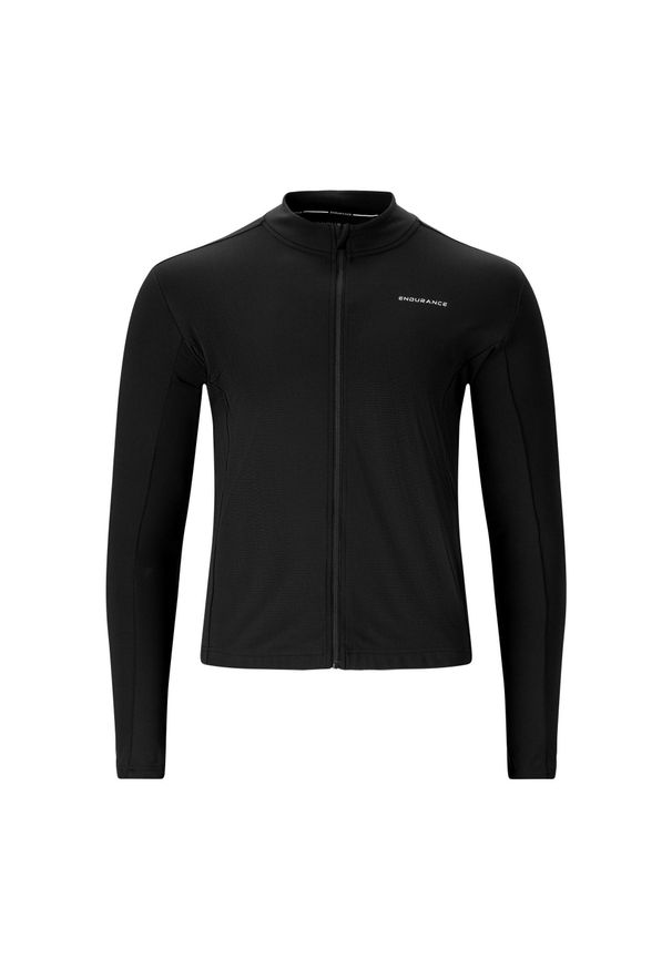 ENDURANCE - Dżersej z długim rękawem Endurance Megah. Kolor: czarny. Materiał: jersey. Długość rękawa: długi rękaw. Długość: długie. Sport: kolarstwo