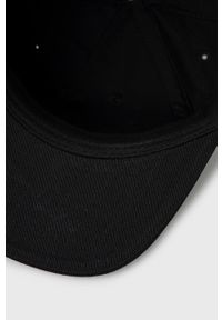 Superdry czapka bawełniana kolor czarny z aplikacją. Kolor: czarny. Materiał: bawełna. Wzór: aplikacja #3