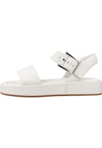 Clarks - Sandały CLARKS ALDA STRAP Biały. Kolor: biały. Materiał: skóra. Sezon: lato