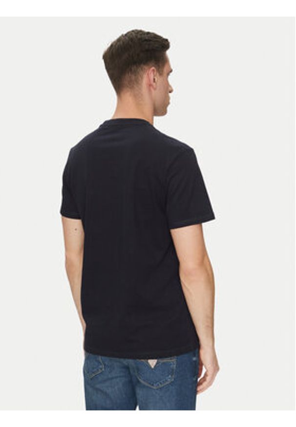 Guess T-Shirt M5GI16 K8FQ4 Granatowy Regular Fit. Kolor: niebieski. Materiał: bawełna