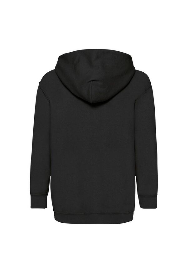 FRUIT OF THE LOOM - Bluza Z Kapturem Dla Dzieci. Typ kołnierza: kaptur. Kolor: czarny