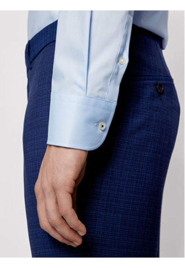 BOSS - Boss Koszula Jesse 50451092 Błękitny Slim Fit. Kolor: niebieski. Materiał: bawełna
