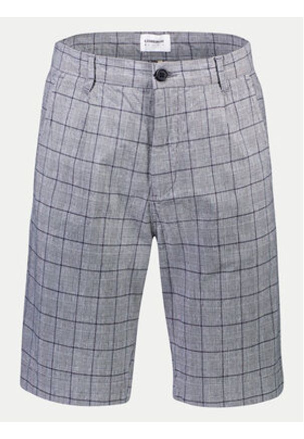 Lindbergh Szorty materiałowe 30-505024 Niebieski Wide Fit. Kolor: niebieski. Materiał: bawełna