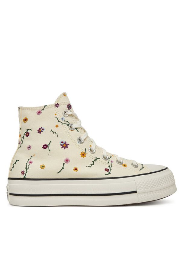 Converse Trampki Chuck Taylor All Star Lift A15536C Écru. Materiał: materiał