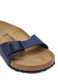 Birkenstock Klapki Madrid Bf 1015155 Niebieski. Kolor: niebieski. Materiał: skóra