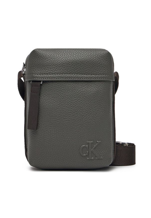 Calvin Klein Saszetka Cargo Reporter S Bag LV04G3080G Szary. Kolor: szary. Materiał: skóra