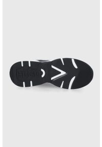 Hugo Buty Gilda kolor czarny na platformie. Nosek buta: okrągły. Zapięcie: sznurówki. Kolor: czarny. Materiał: guma. Obcas: na platformie #4
